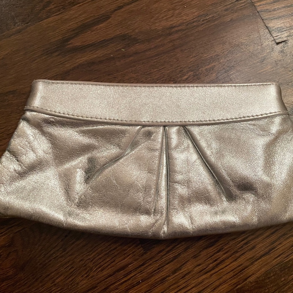 Rare Lauren Merkin Silver Clutch Evening Bag